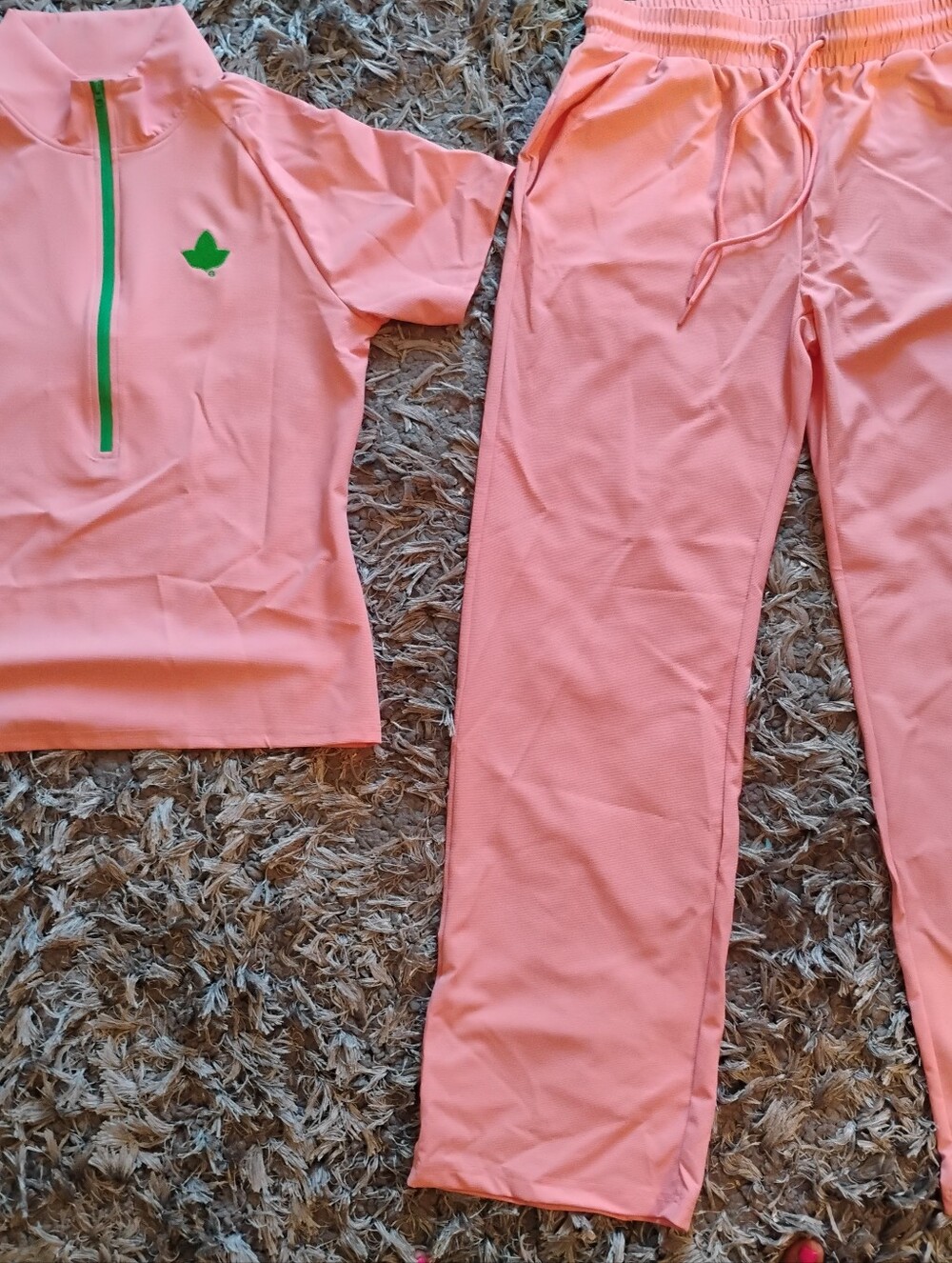 Women’s Pink Track Pants & Top Set - Casual Joggers